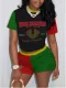 New fashion and casual trend printed short sleeves