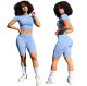 Fashionable  Over IT  letter printed slim fit two-piece set