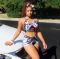 Personalized slim fit printed two-piece set