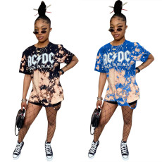 Personalized positioning printed short sleeved T-shirt