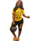 Spring/Summer Street Fashion Brand Letter Printed Pants Set Two Pieces