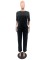 Trendy embossed+pocket short sleeved pants set in stock