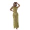 Fashionable Sunscreen Cover up Beach Long Dress Knitted Dress