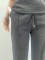 Trendy embossed+pocket short sleeved pants set in stock