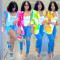 Fashionable women's long sleeved printed small suit and jacket