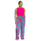 Fashionable women's multi-color printed elegant single pants and long pants  ONLY PANTS