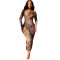 Sexy and fashionable digital printed one line collar strapless dress