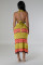 Knitted elastic sports casual skirt vest sweater long set
