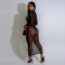 Fashionable women's clothing, exquisite printed mesh long dress