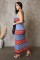 Knitted elastic sports casual skirt vest sweater long set