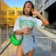 Summer casual denim shorts skirt