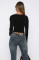Long sleeved T-shirt Spring and Autumn Solid Color Slim Fit Round Neck Pullover T-shirt Women's Street Wear Bottom Top