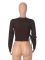 Long sleeved T-shirt Spring and Autumn Solid Color Slim Fit Round Neck Pullover T-shirt Women's Street Wear Bottom Top