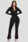 European and American Amazon New Product Pit Zipper Sports jumpsuit
