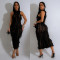 Women's temperament perspective mesh dress new