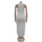 Women's temperament perspective mesh dress new