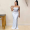 Fashionable women's clothing hot diamond mesh dress long skirt new