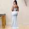 Fashionable women's clothing hot diamond mesh dress long skirt new