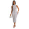 Women's temperament perspective mesh dress new