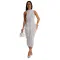 Women's temperament perspective mesh dress new
