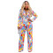 Fashionable women's pants, printed fashionable casual set