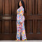 Fashionable women's pants, printed fashionable casual set