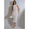 Women's temperament perspective mesh dress new