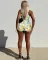 Summer Hot Selling Tank Top Sports Leisure Pleated Print Two Piece Set