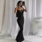 Summer thread SUMMMER hot diamond low cut suspender long skirt