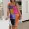 Fashionable women's cashew flower printed sleeveless summer dress