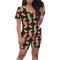 Women's casual printed striped two-piece set