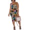 Sexy suspender animal print dress (S-3XL)