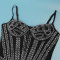 hot diamond suspender waistband elastic wrap buttocks long dress