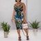Sexy suspender animal print dress (S-3XL)