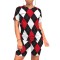 Women's casual temperament plaid multi-color two-piece set