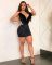 Hot Diamond Feather V-Neck Open Backpack Hip Slim Fit Dress