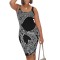 Fashionable women's cashew flower printed sleeveless summer dress