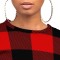 Women's casual temperament plaid multi-color two-piece set