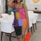 Fashionable women's cashew flower printed sleeveless summer dress