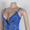 Hot Diamond V-Neck Wrap Hip Hanging Strap Split Dress