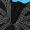 Hot Diamond V-Neck Wrap Hip Hanging Strap Split Dress