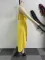 Solid color pleated strapless slim fit slit dress