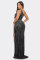 Two tone hot diamond sleeveless diagonal shoulder slit wrapped buttocks elastic dress