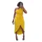 Solid color pleated strapless slim fit slit dress