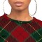 Women's casual temperament plaid multi-color two-piece set