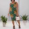 Sexy suspender animal print dress (S-3XL)