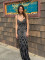 hot diamond suspender waistband elastic wrap buttocks long dress