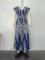 Loose random print tie dye large hem dress