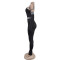 Women's new suspender hot diamond long jumpsuit INCLUDED GLOVES