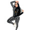 Summer and Autumn Style Commuting Slim Fit Fashion Print Two Piece Set
